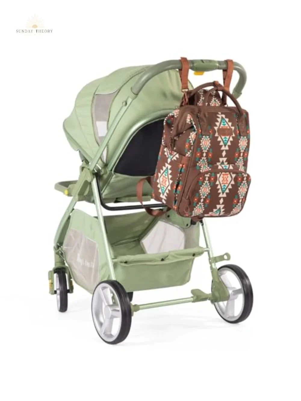 Wrangler Diaper Bag Backpack Aztec Pattern Travel Hiking Canvas Water Resistant